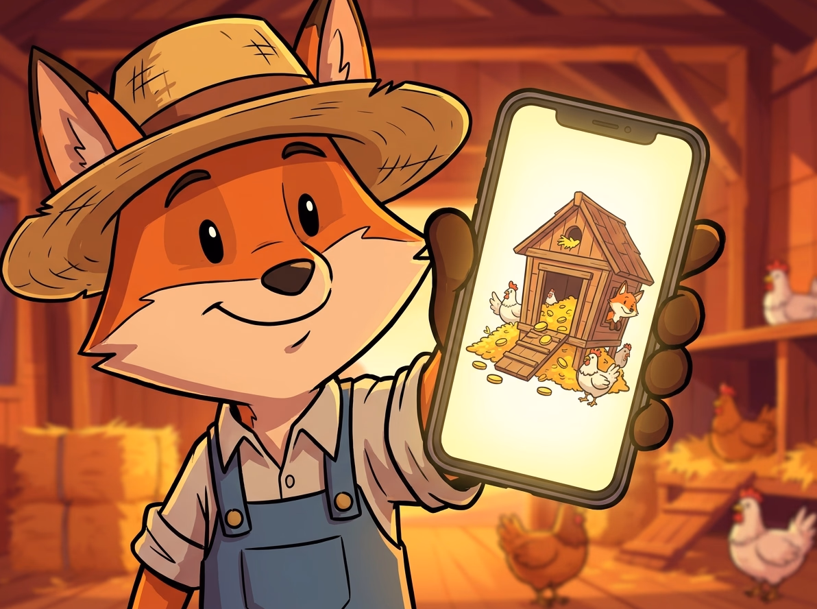 Chicken Fox in a mobile browser